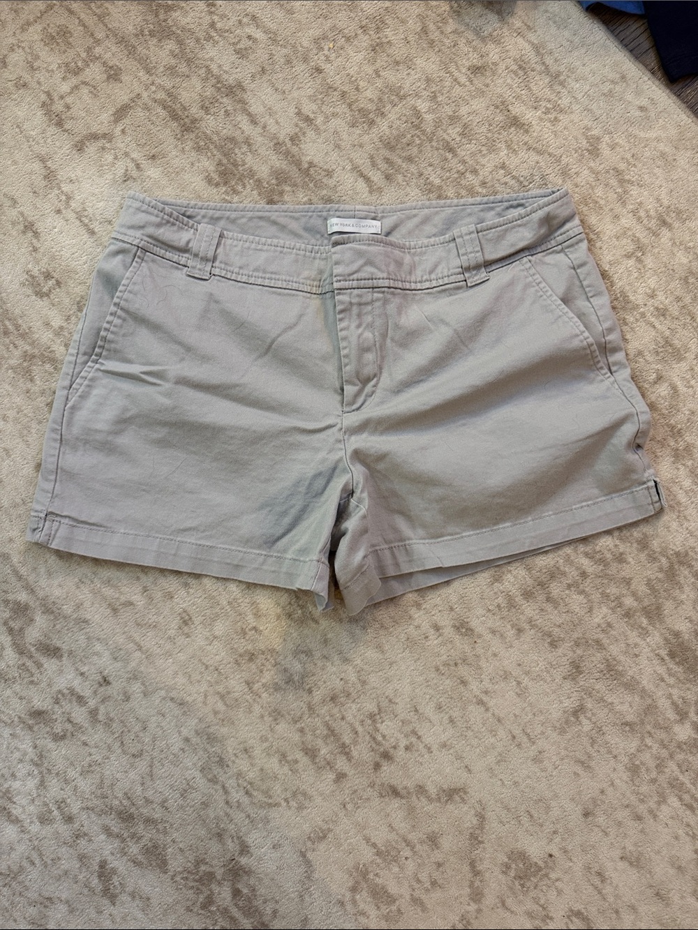 New York and Company Bermuda Shorts - Light Gray Casual Chino